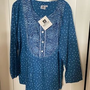 Marketplace Handwork of India Tunic, Size L, New With Tags